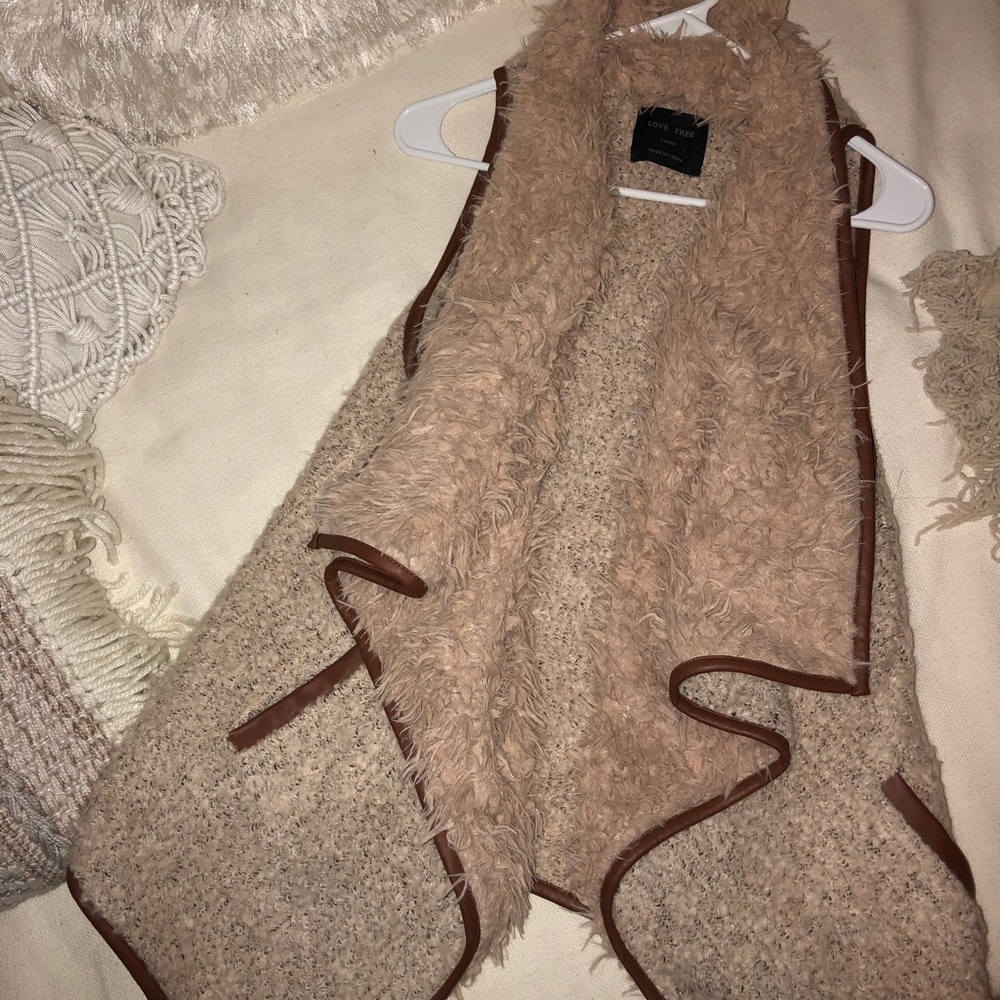 Fluffy vest